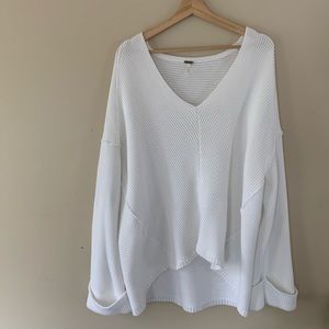 Free People White Sweater